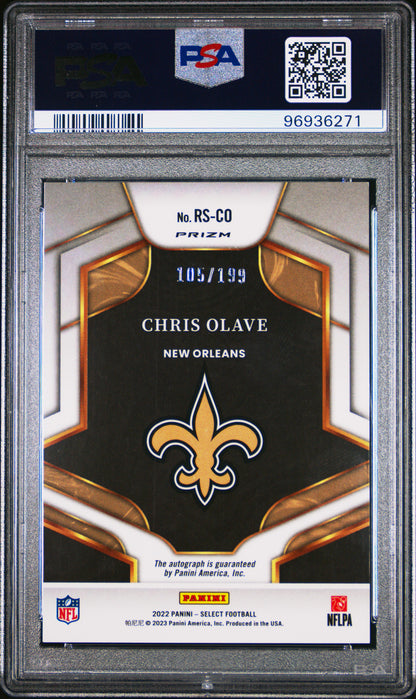 2022 Panini Select Rookie Signatures #RSCO Chris Olave PSA 10