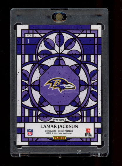 2025 Panini Mosaic - Stained Glass #1 Lamar Jackson