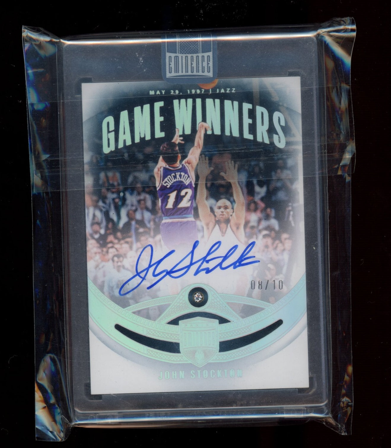 2024-25 Panini Eminence #8 John Stockton Autograph #/10