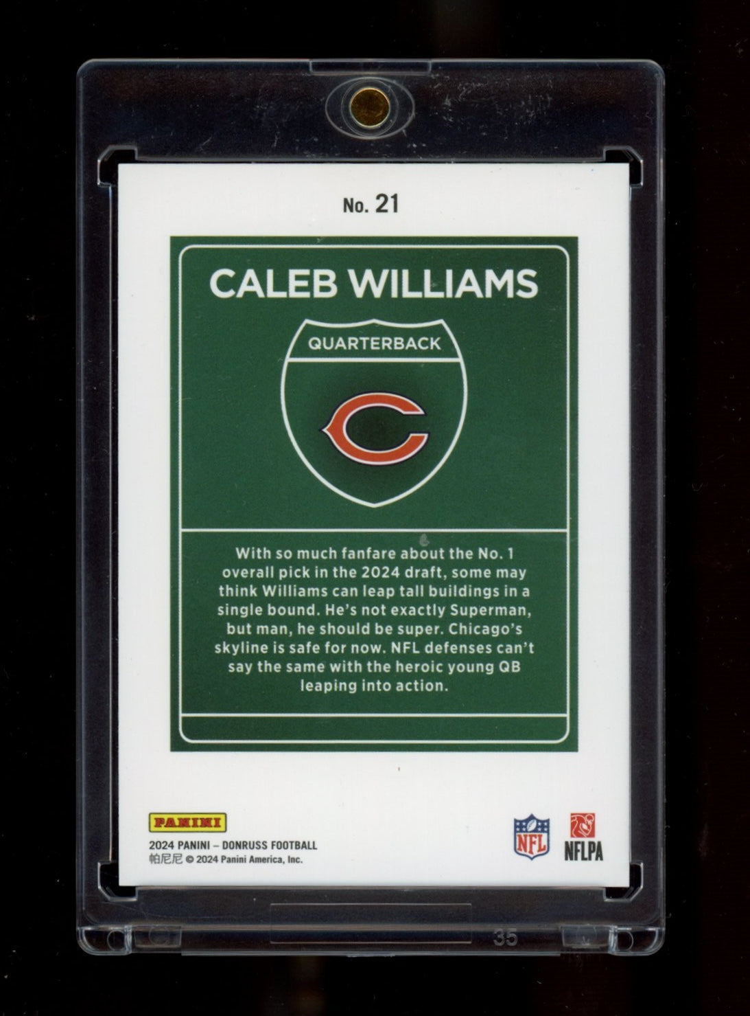2024 Donruss - Downtown #21 Caleb Williams