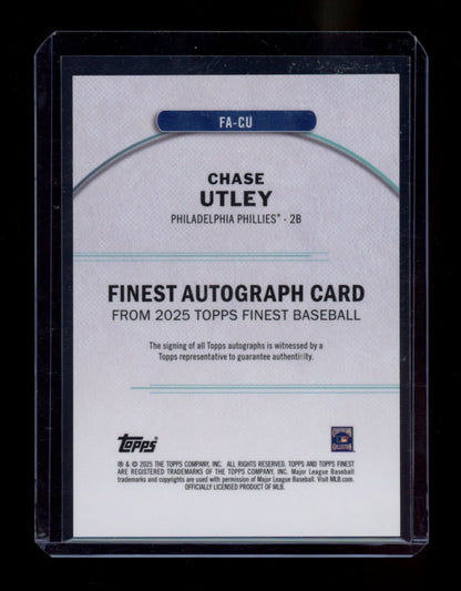 2025 Finest #FA-CU Chase Utley Finest Autographs