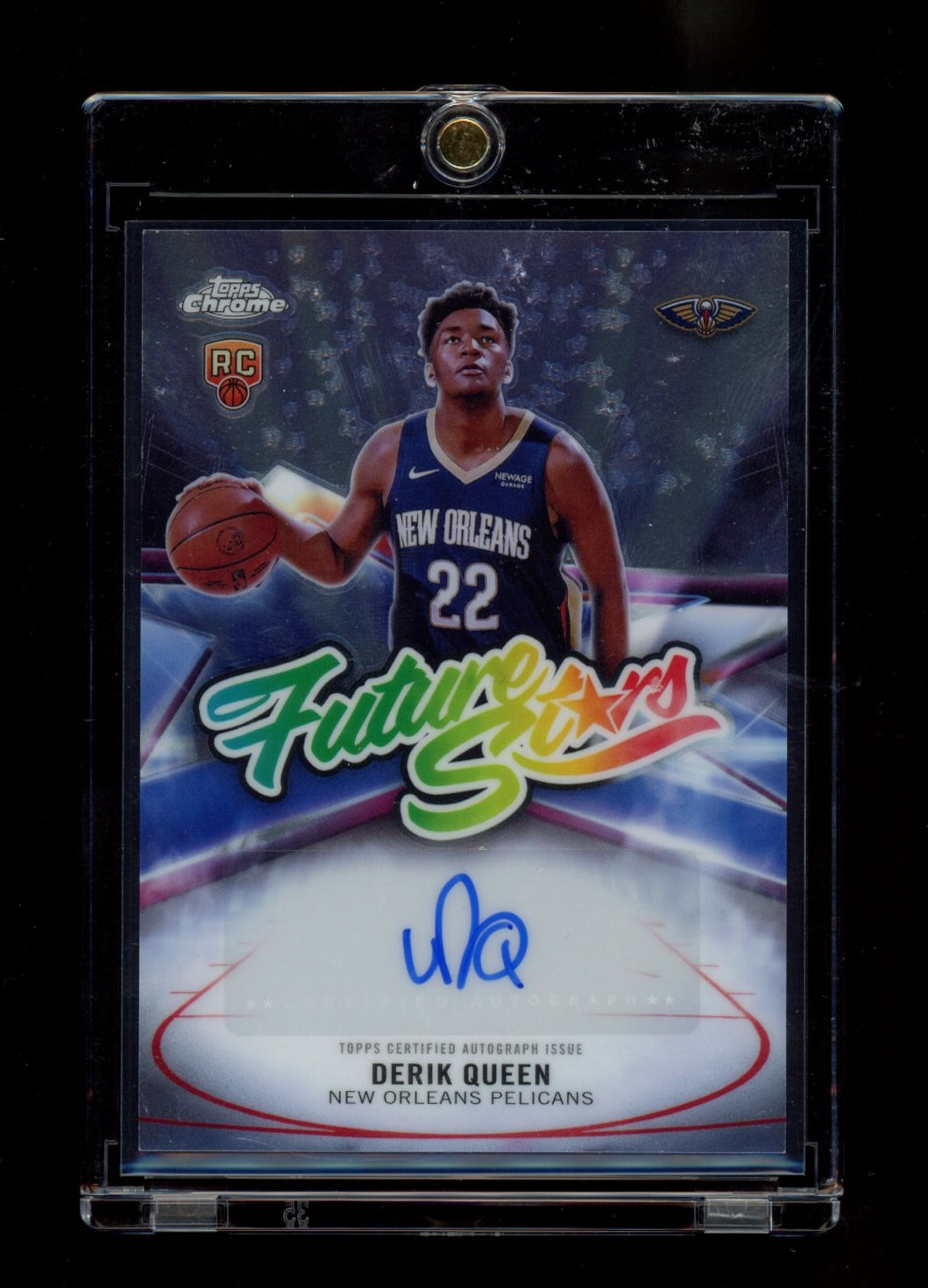 2025-26 Topps Chrome #FS-DQ Derik Queen Future Stars Autographs