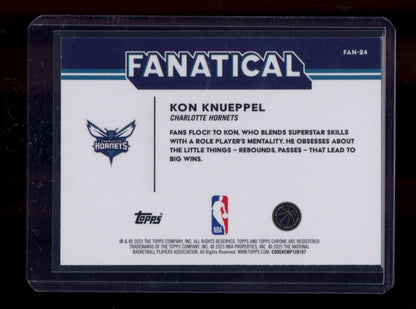 2025-26 Topps Chrome #FAN-24 Kon Knueppel Fanatical
