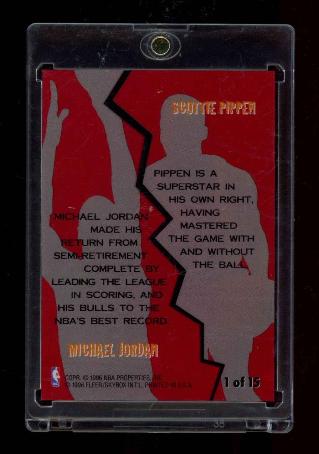 1996-97 Fleer #1 Michael Jordan / Scottie Pippen Game Breakers
