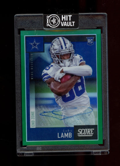 2020 Panini Chronicles #451 CeeDee Lamb 2020 Score Update RC Sig End Zone #/6