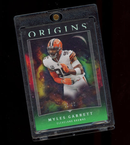 2023 Panini Origins #24 Myles Garrett Green #/10