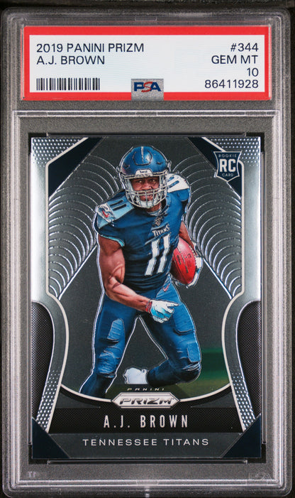 2019 Panini Prizm #344 A.J. Brown PSA 10
