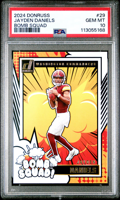 2024 Panini Donruss Bomb Squad #29 Jayden Daniels PSA 10