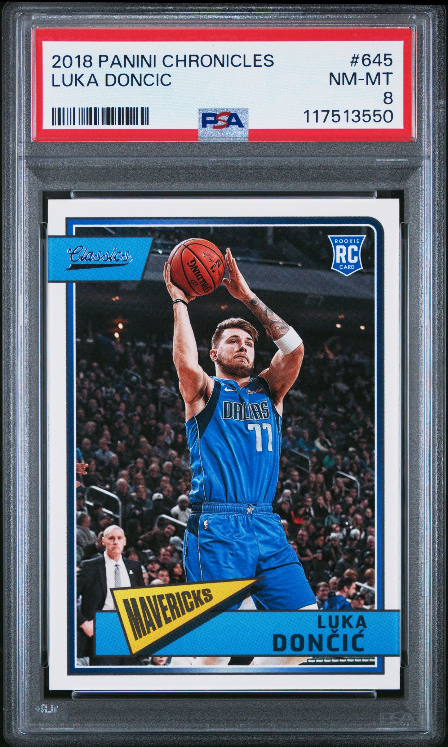 2018 Panini Chronicles #645 Luka Doncic PSA 8