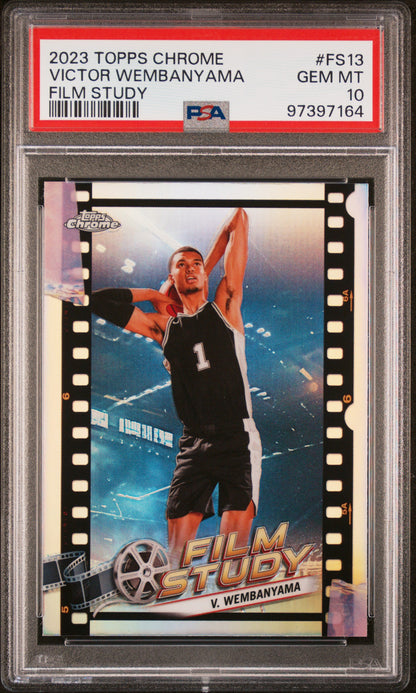 2023 Topps Chrome Film Study #FS13 Victor Wembanyama PSA 10