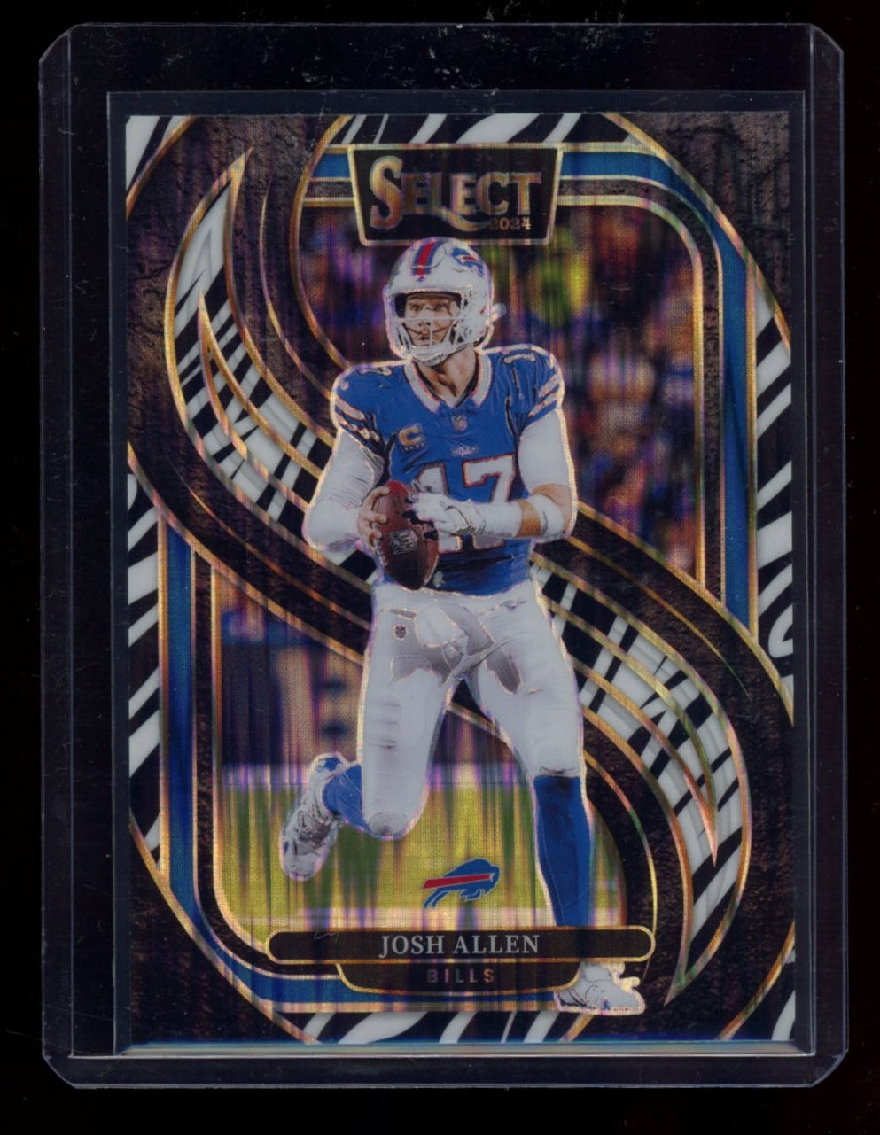 2024 Panini Select #122 Josh Allen Zebra Prizm