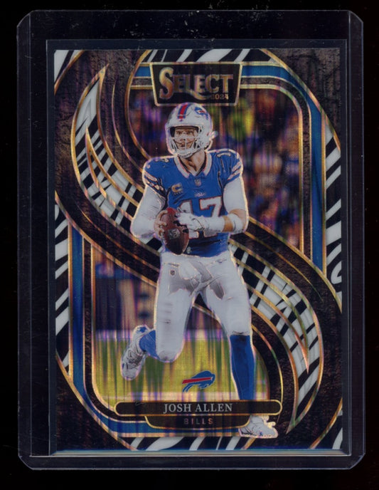 2024 Panini Select #122 Josh Allen Zebra Prizm