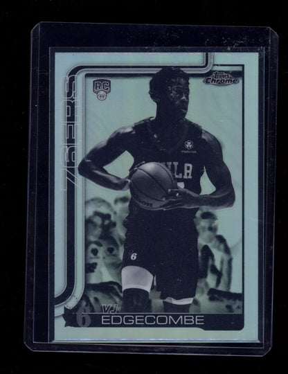 2025-26 Topps Chrome #253 VJ Edgecombe Negative Refractor
