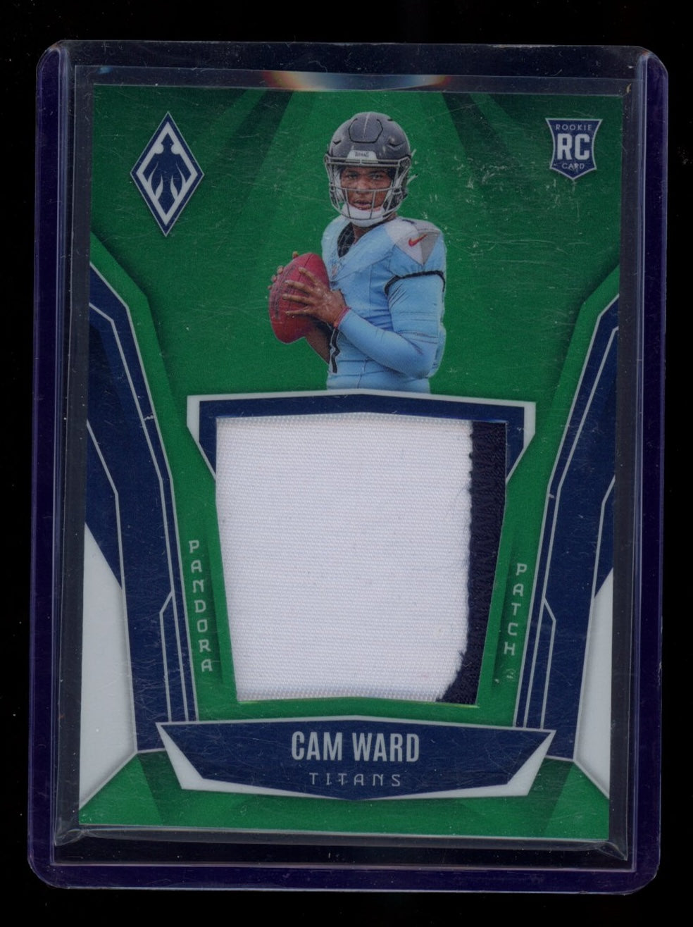 2025 Panini Phoenix #PAP-CWD Cam Ward Pandora Patch Green Prizm #/99