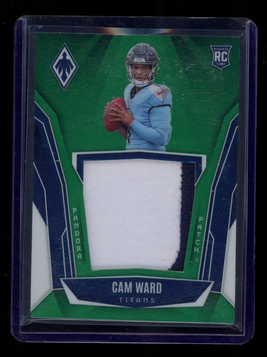 2025 Panini Phoenix #PAP-CWD Cam Ward Pandora Patch Green Prizm #/99
