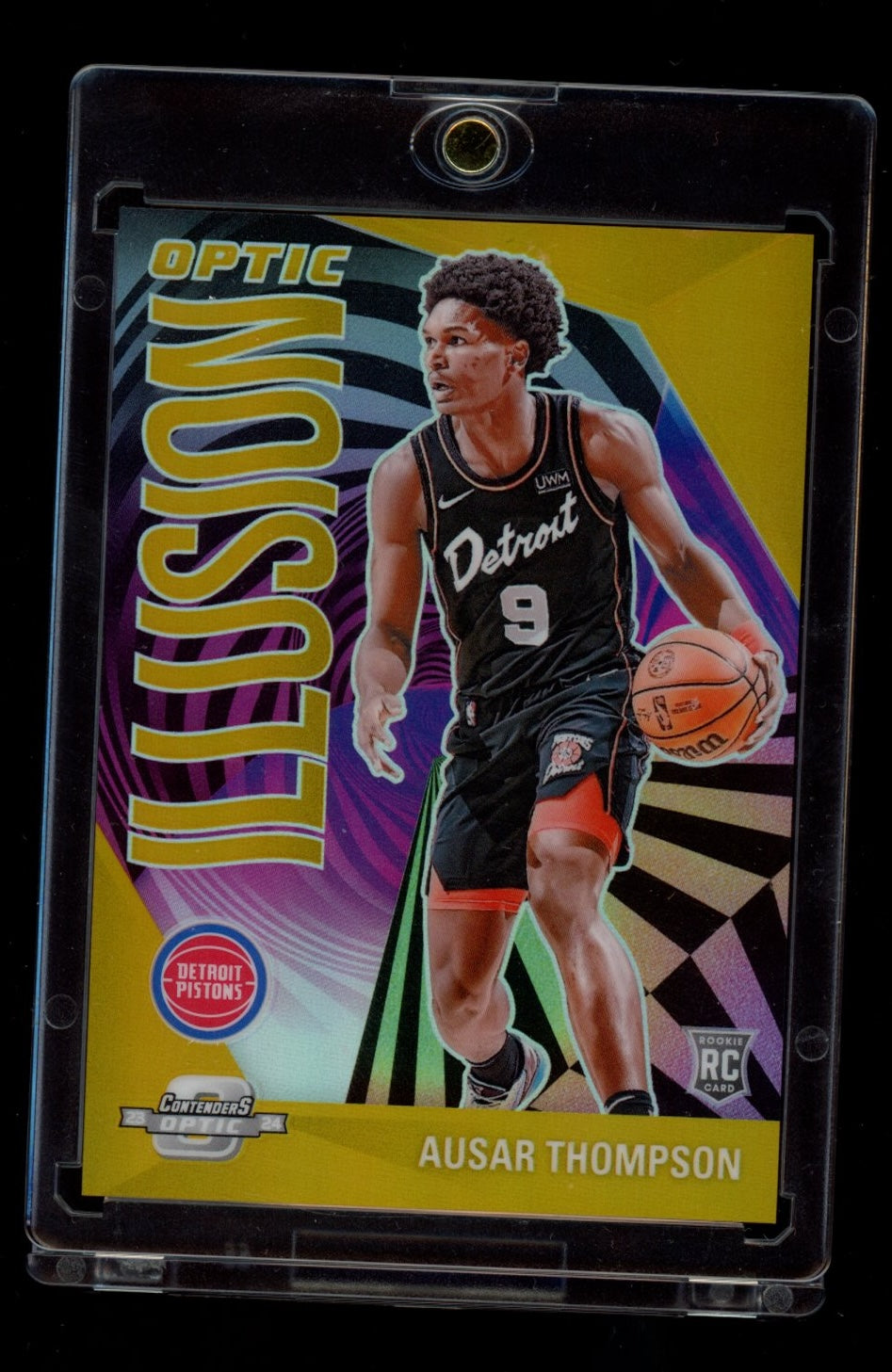 2023-24 Panini Contenders Optic #6 Ausar Thompson Optic Illusion Gold #/10