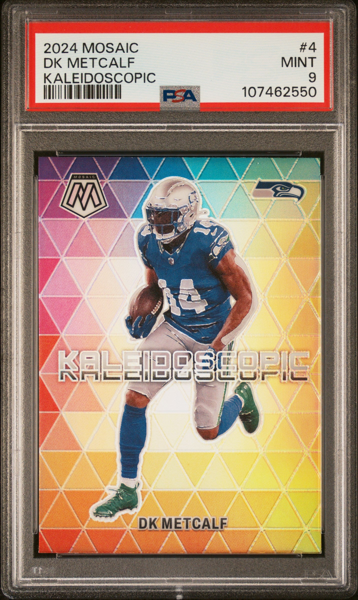 2024 Panini Mosaic Kaleidoscopic #4 Dk Metcalf PSA 9