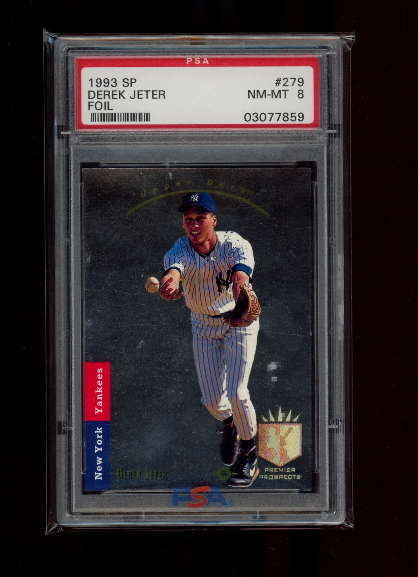 1993 Sp #279 Derek Jeter Foil PSA 8