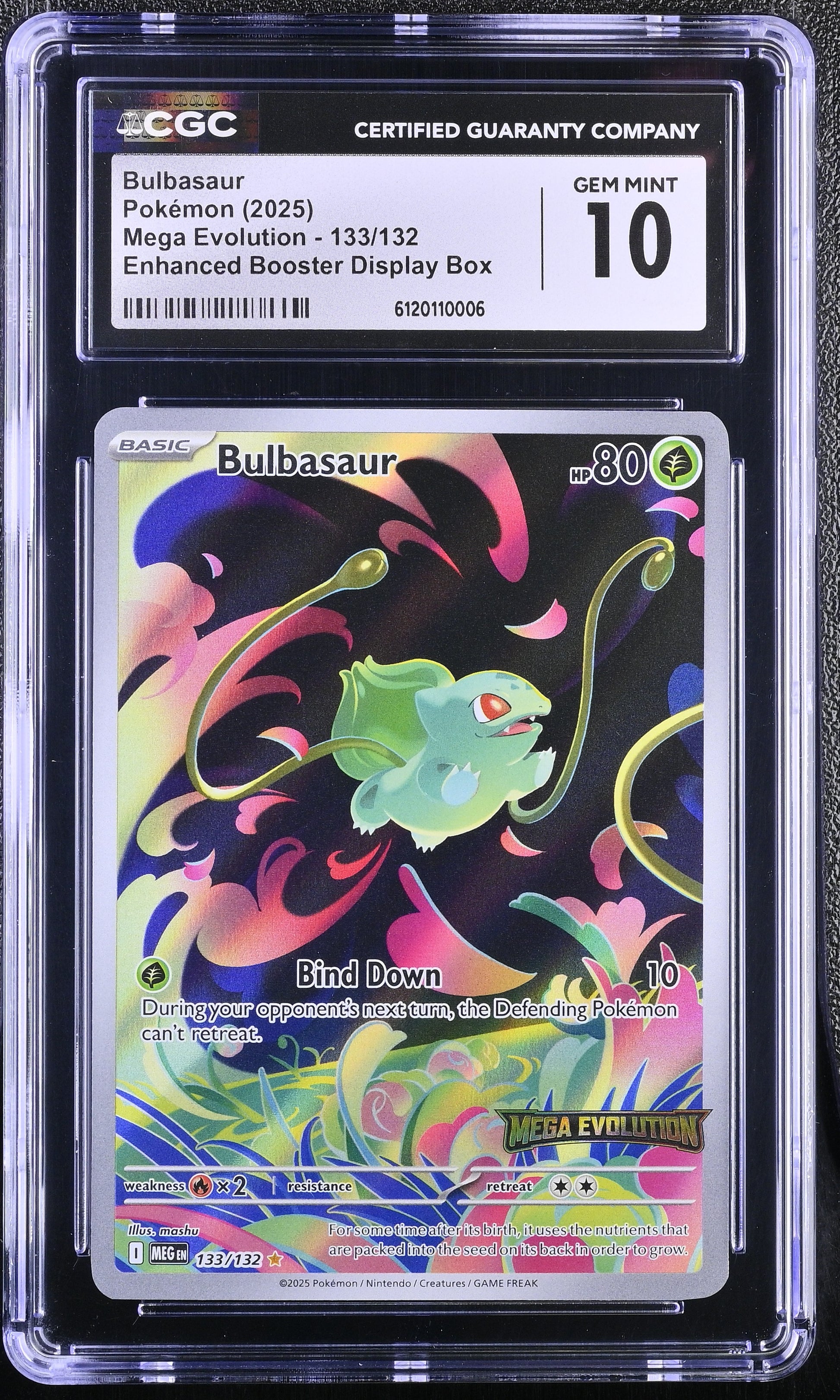 2025 Mega Evolution #133/132 Bulbasaur CGC 10