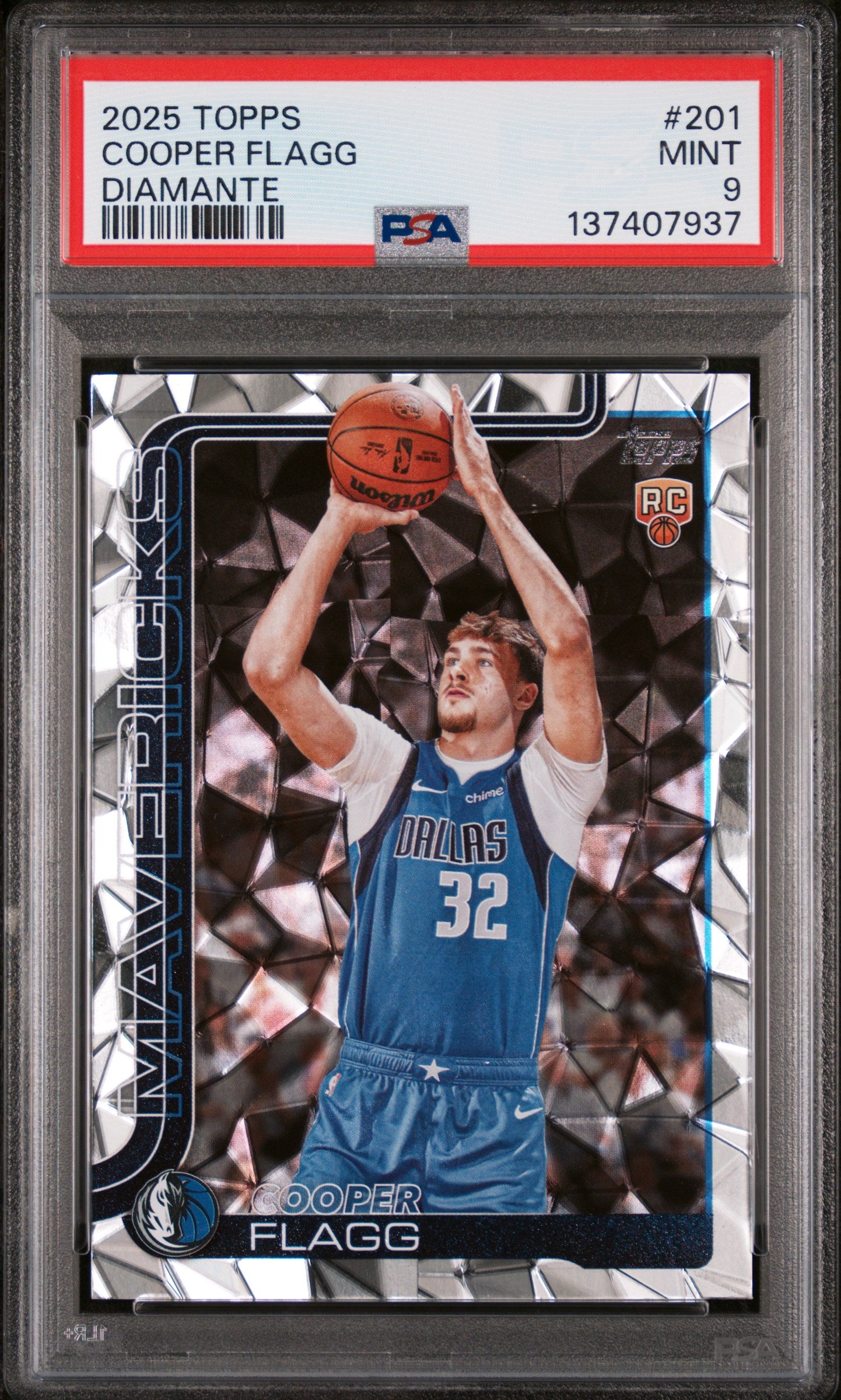2025 Topps #201 Cooper Flagg Diamante PSA 9