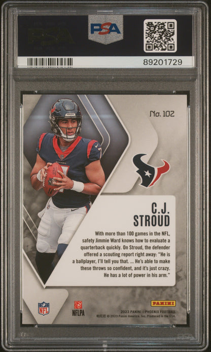 2023 Panini Phoenix #102 Cj Stroud Silver PSA 10