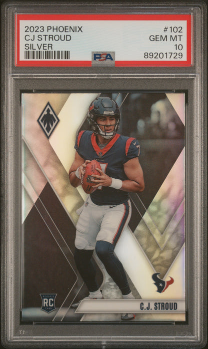 2023 Panini Phoenix #102 Cj Stroud Silver PSA 10