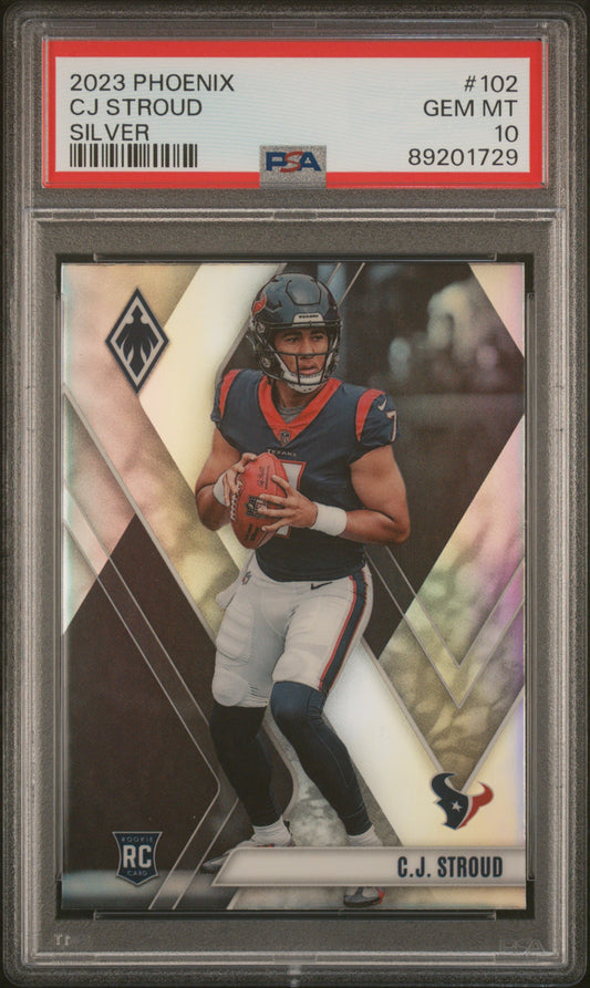 2023 Panini Phoenix #102 Cj Stroud Silver PSA 10