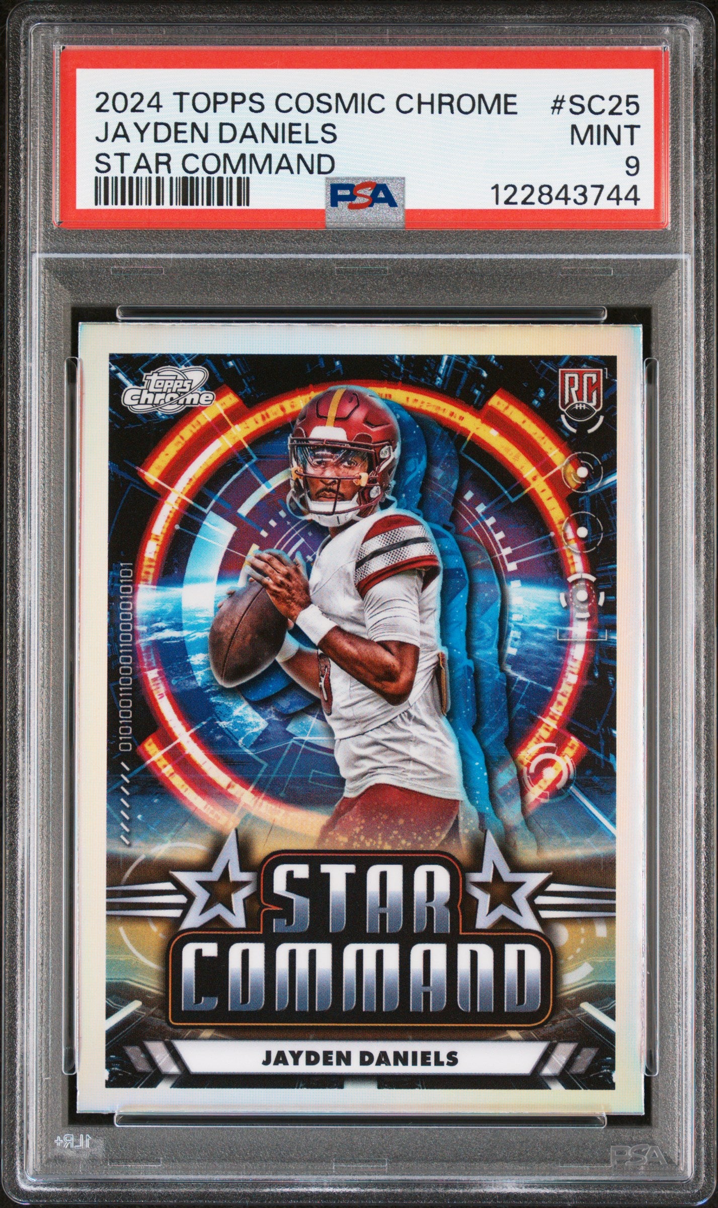 2024 Topps Cosmic Chrome Star Command #SC25 Jayden Daniels PSA 9