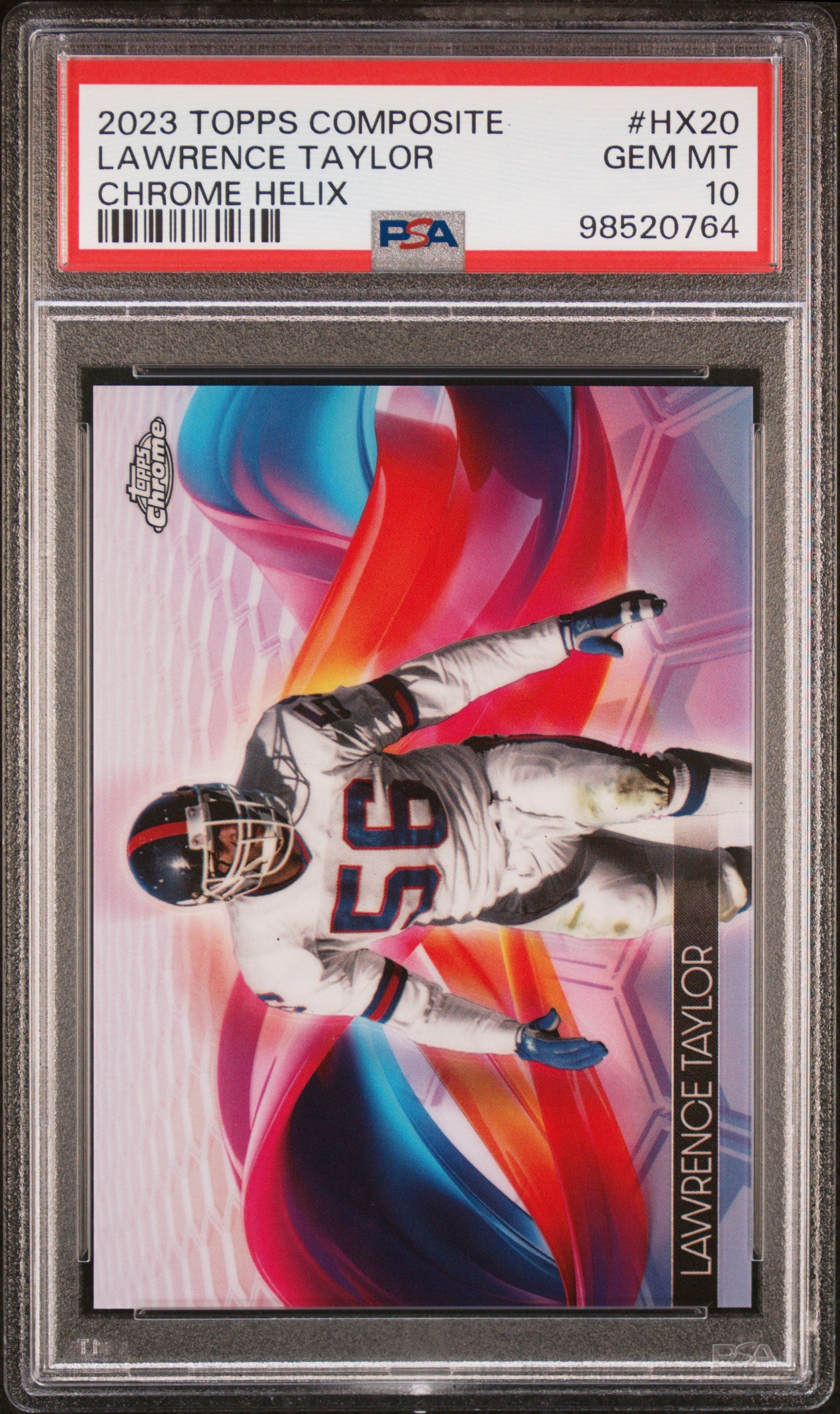 2023 Topps Composite Topps Chrome Helix #HX20 Lawrence Taylor PSA 10