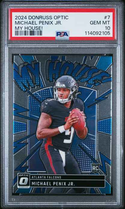 2024 Panini Donruss Optic My House! #7 Michael Penix Jr. PSA 10