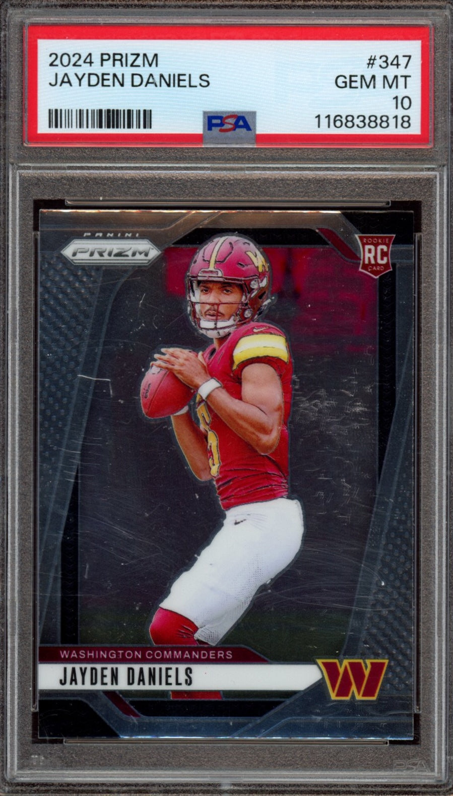 2024 Panini Prizm #347 Jayden Daniels PSA 10