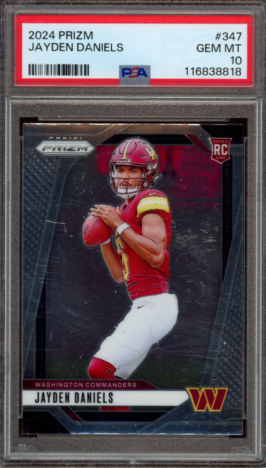 2024 Panini Prizm #347 Jayden Daniels PSA 10