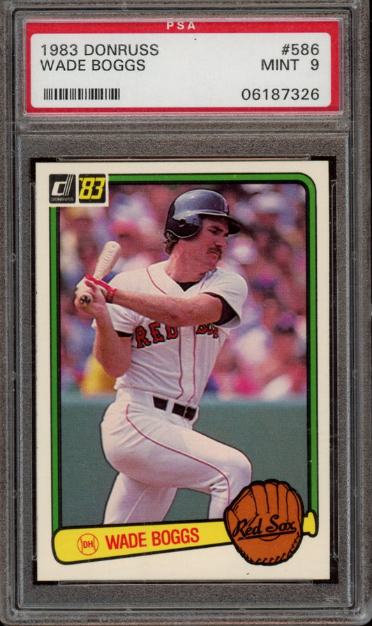 1983 Donruss #586 Wade Boggs PSA 9