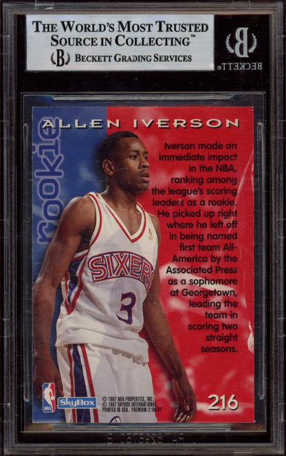 1996-97 SkyBox Premium #216 Allen Iverson ROO BGS 0.0