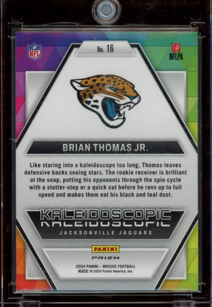 2024 Panini Mosaic #16 Brian Thomas Jr. Kaleidoscopic