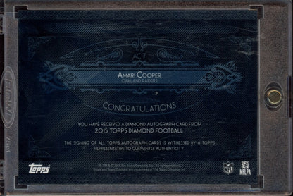 2015 Topps Diamond - Diamond Autographs Metallic Blue Ink #AC-7 Amari Cooper #/5