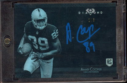 2015 Topps Diamond - Diamond Autographs Metallic Blue Ink #AC-7 Amari Cooper #/5