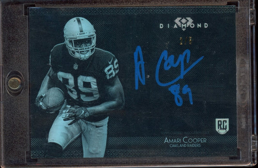 2015 Topps Diamond - Diamond Autographs Metallic Blue Ink #AC-7 Amari Cooper #/5