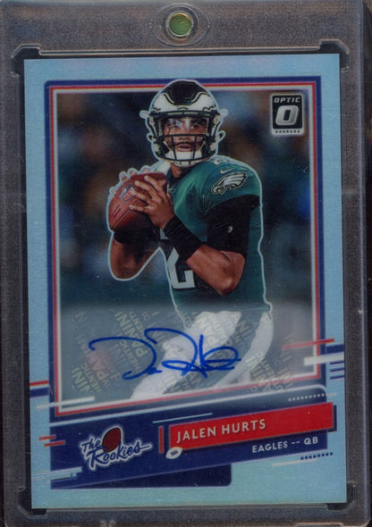 2020 Donruss Optic #TR-JAH Jalen Hurts The Rookies Autographs #/35