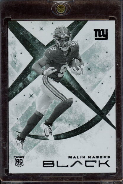 2024 Panini Black #WN-MNS Malik Nabers White Night