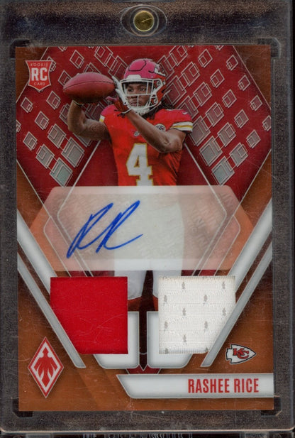 2023 Panini Phoenix #RJM-RR Rashee Rice RC Rual Patch Auto Red #/125