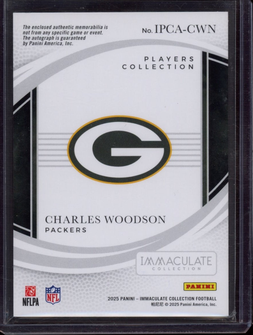 2025 Panini Imac Collection #IPCA-CWN Charles Woodson Imacc Collection Auto #/99