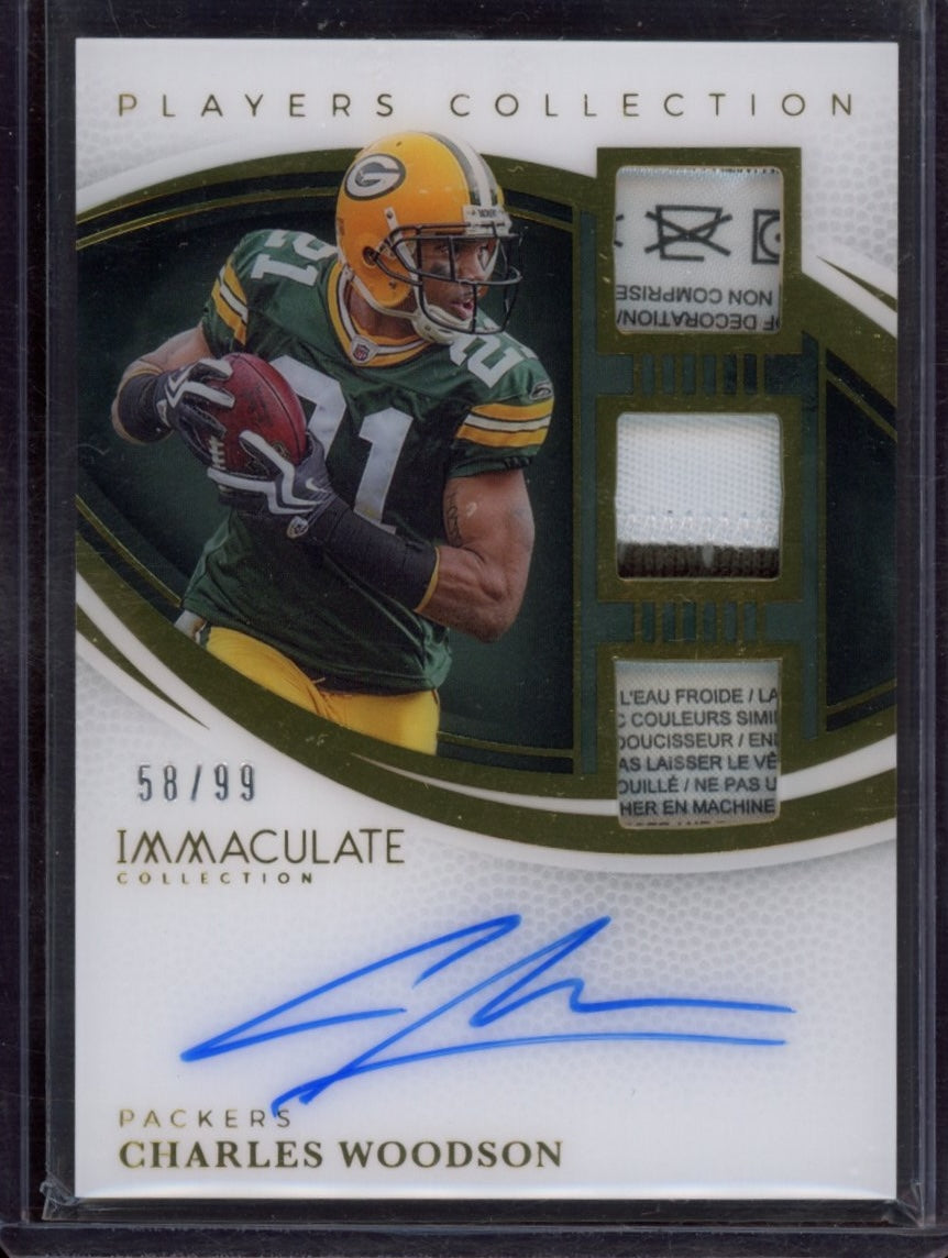 2025 Panini Imac Collection #IPCA-CWN Charles Woodson Imacc Collection Auto #/99