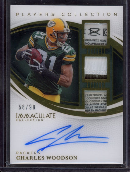 2025 Panini Imac Collection #IPCA-CWN Charles Woodson Imacc Collection Auto #/99