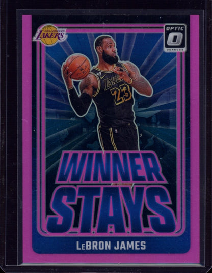 2024-25 Donruss Optic #1 LeBron James Winner Stays Pink #/25