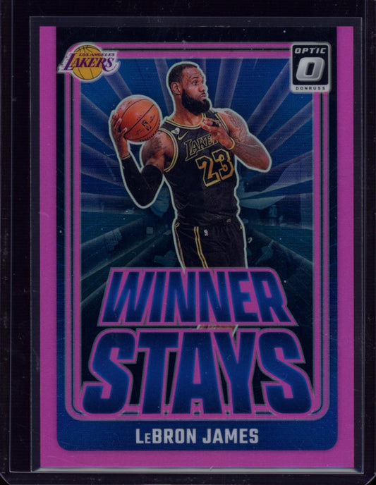 2024-25 Donruss Optic #1 LeBron James Winner Stays Pink #/25