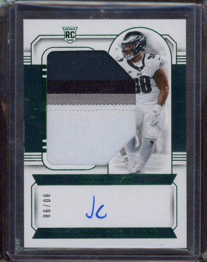 2023 Panini National Treasures #11 Jalen Carter RPA Green #/98