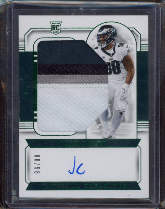 2023 Panini National Treasures #11 Jalen Carter RPA Green #/98