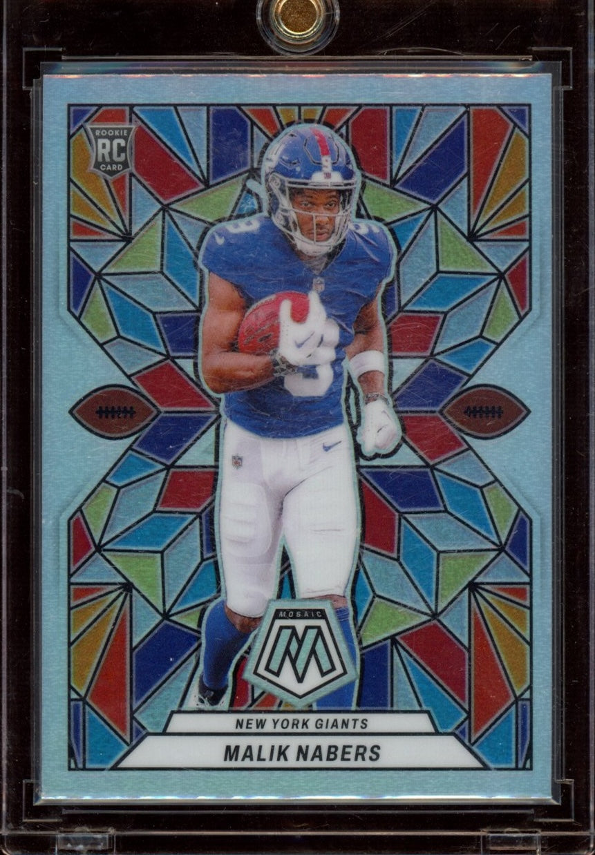 2024 Panini Mosaic #SG-21 Malik Nabers Stained Glass