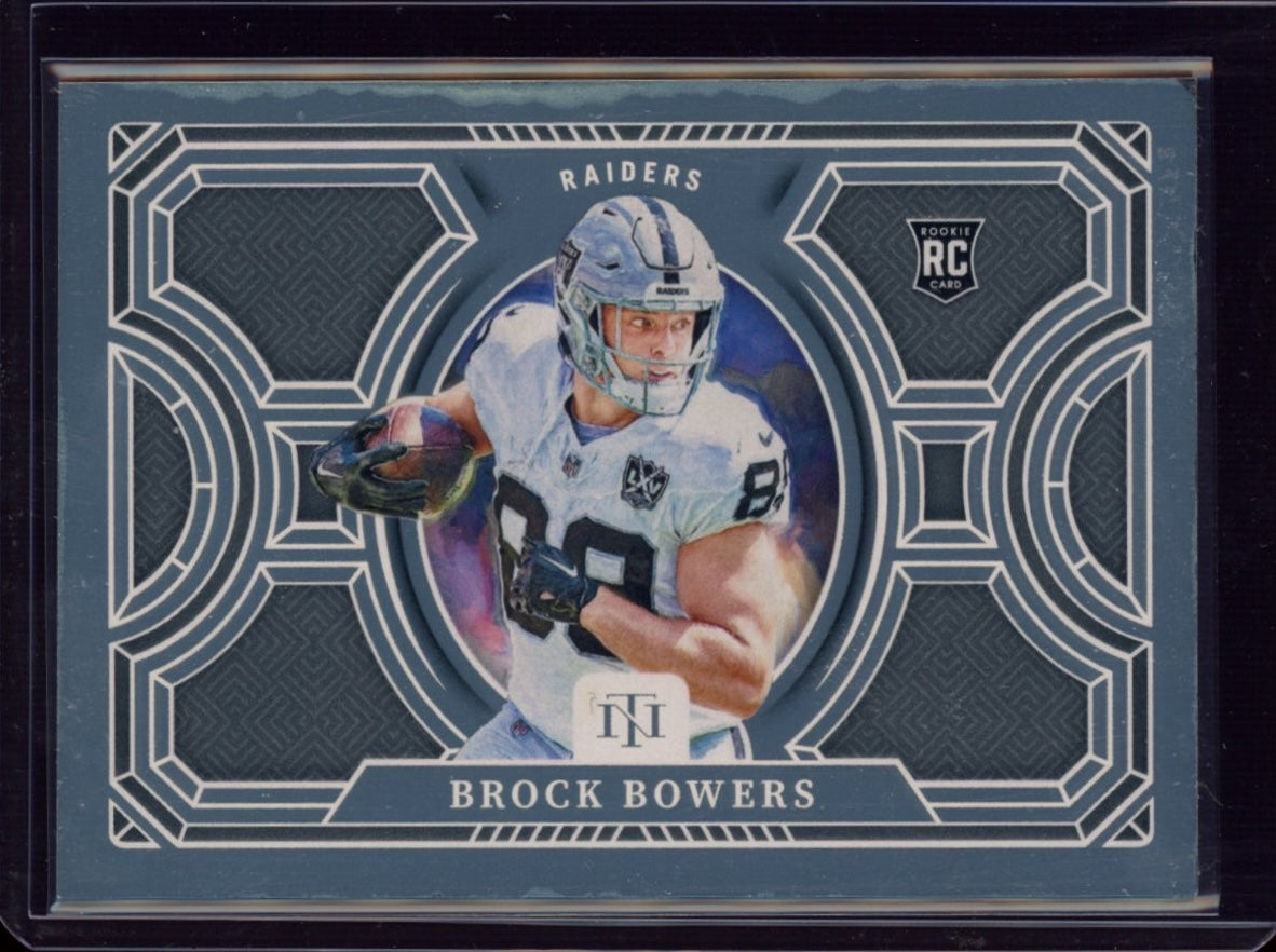 2024 Panini National Treasures #12 Brock Bowers Treasure Hunt Silver #/25